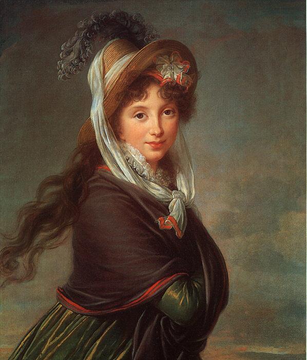Elisabeth LouiseVigee Lebrun Portrait of a Young Woman-p oil painting image